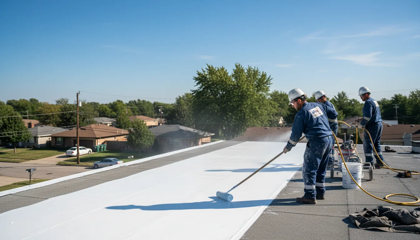 Commercial roof coating in Vanlue, OH near me